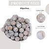 80Pcs Round Silicone Focal Beads SIL-SZ0001-24-31-2