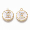 Brass Micro Pave Cubic Zirconia Pendants KK-T062-04E-NF-1