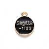 Alloy Enamel Pendants ENAM-S124-01B-08F-3