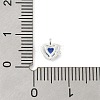 925 Sterling Silver Micro Pave Cubic Zirconia Pendants STER-Q002-02F-3