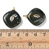 Natural Moss Agate Pendants G-H328-06G-B13-3
