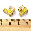 304 Stainless Steel European Beads STAS-D369-01G-3