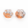 Two Tone Transparent Baking Painted Glass Beads GLAA-S190-021-B02-2