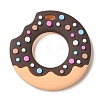 Donut Food Grade Eco-Friendly Silicone Focal Beads SIL-Q023-01B-1