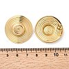 304 Stainless Steel Flat Round Stud Earrings EJEW-K268-53B-G-5