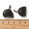 Natural Obsidian Pendants G-Z067-02P-04-3