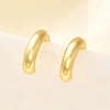 Rack Plating Brass Ring Cuff Earrings for Women EJEW-H135-01G-02-4
