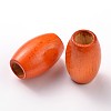 Dyed Barrel Natural Wood Beads WOOD-S619-5-LF-1