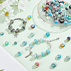  108Pcs 2 Colors Acrylic & Resin & Polymer Clay Rhinestone European Beads OPDL-NB0001-16-4