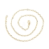 Brass Figaro Chains Necklace for Women LS-NJEW-P265-02B-G-3