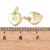 Brass Micro Pave Cubic Zirconia Charms RB-I078-67G-NR-2