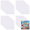 Square Wood Painting Linen Panels LS-DIY-WH0622-483A-1
