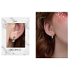 Enamel Striped Thick Hoop Earrings JE1110A-6
