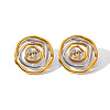 304 Stainless Steel Stud Earrings for Women WG388DD-01-1