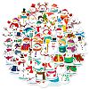 Christmas Theme 50Pcs Paper Self-Adhesive Picture Stickers AJEW-S036-15-2