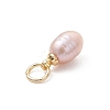 Natural Cultured Freshwater Pearl Pendants PALLOY-JF05172-01-5