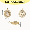 Plating Brass Micro Pave Clear Cubic Zirconia Pendant KK-SZ0001-91A-7