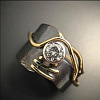 Brass Micro Pave Clear Cubic Zirconia Finger Rings FS-WGE4002-03-1