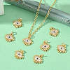SHEGRACE Brass Cubic Zirconia Pendants XGRQ3K142-532G-5