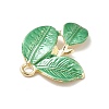 Rack Plating Alloy Enamel Pendants PALLOY-M199-16G-3