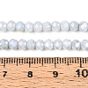 Anti-Tarnish Electroplate Rondelle Glass Beads Strands EGLA-T021-4mm-17-01-4