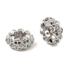 Brass Micro Pave Cubic Zirconia Beads KK-C155-14P-2
