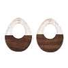 Epoxy Resin & Walnut Wood Pendants RESI-T057-12A-3