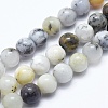 Natural White African Opal Beads Strands G-E472-02-6mm-1