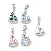 Brass Enamel Pendants KK-H534-05P-1