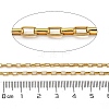 Ion Plating(IP) 304 Stainless Steel Rectangle Link Chains CHS-G038-03G-2