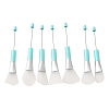 7Pcs Plastic & Silicone Cleaning Brushes PL-CBA26FF-01C-1