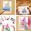 PET Hollow Out Drawing Painting Stencils DIY-WH0421-0053-4