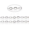 Tarnish Resistant 304 Stainless Steel Cable Chains CHS-L024-018P-1