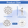 Gorgecraft 10Pcs 1-Hole Alloy Rhinestone Shank Buttons BUTT-GF0003-72P-2