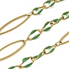 304 Stainless Steel Enamel Link Chains CHS-U003-01G-15-1