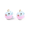 Alloy Enamel Pendants AL-CBA8C77-03G-02-1