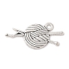 Yarn Tibetan Style Zinc Alloy Pendants TIBEP-R334-174AS-RS-1