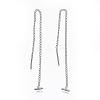 304 Stainless Steel Stud Earrings EJEW-L230-25-3