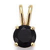 Brass Micro Pave Cubic Zirconia Pendants KK-P192-04-G04-1