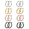 Stainless Steel Hoop Earrings STAS-TA0001-23B-8