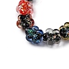 Handmade Dichroic Foil Glass Beads Strands DICH-U001-04H-3