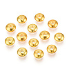 Golden Brass Rondelle Spacer Beads X-KK-E246-G-1