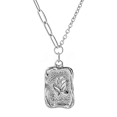 Non-Tarnish 304 Stainless Steel Pendant Necklaces PM9319-2-1