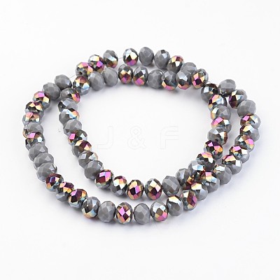 Electroplate Glass Beads Strands EGLA-P018-8mm-H07-1A-1