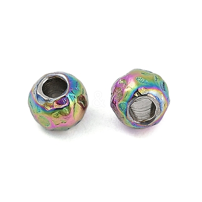 Textured 316 Surgical Stainless Steel Beads STAS-M106-01B-1