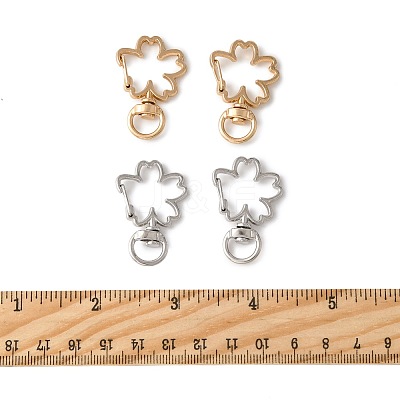 40Pcs 2 Colors Alloy Swivel Snap Hook Clasps FIND-FS0004-73D-1