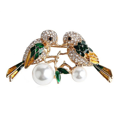 Alloy Rhinestone Brooch PW-WG87267-02-1