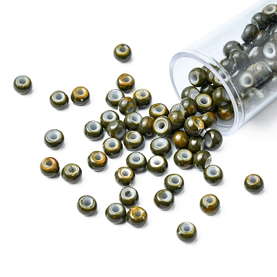 6/0 Opaque Glass Seed Beads SEED-YW0002-13D-1