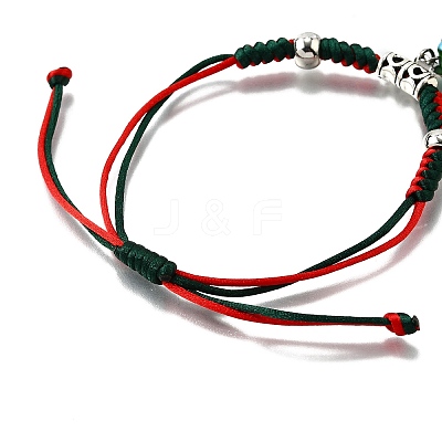 Handmade Lampwork with 304 Stainless Steel Star String Bracelets for Women BJEW-TA00658-1