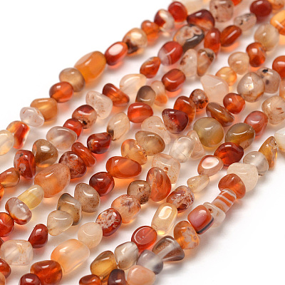 Dyed Natural Carnelian Beads Strands G-F465-22-1